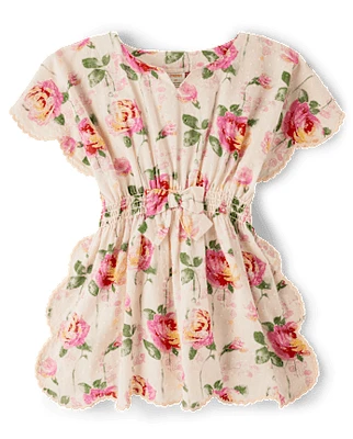 Girls Floral Cover-Up - Swim