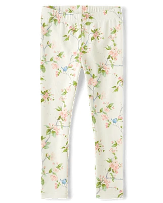 Girls Floral Leggings - Spring Celebrations