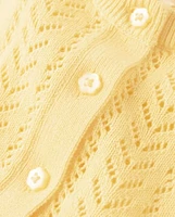 Girls Pointelle Cardigan