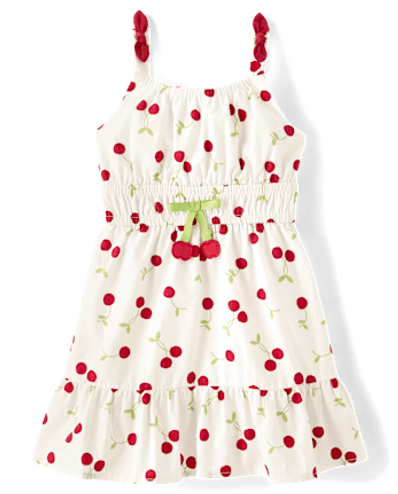 Robe à volants cerises pour fille - Sweet Summer