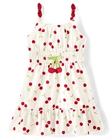 Robe à volants cerises pour fille - Sweet Summer