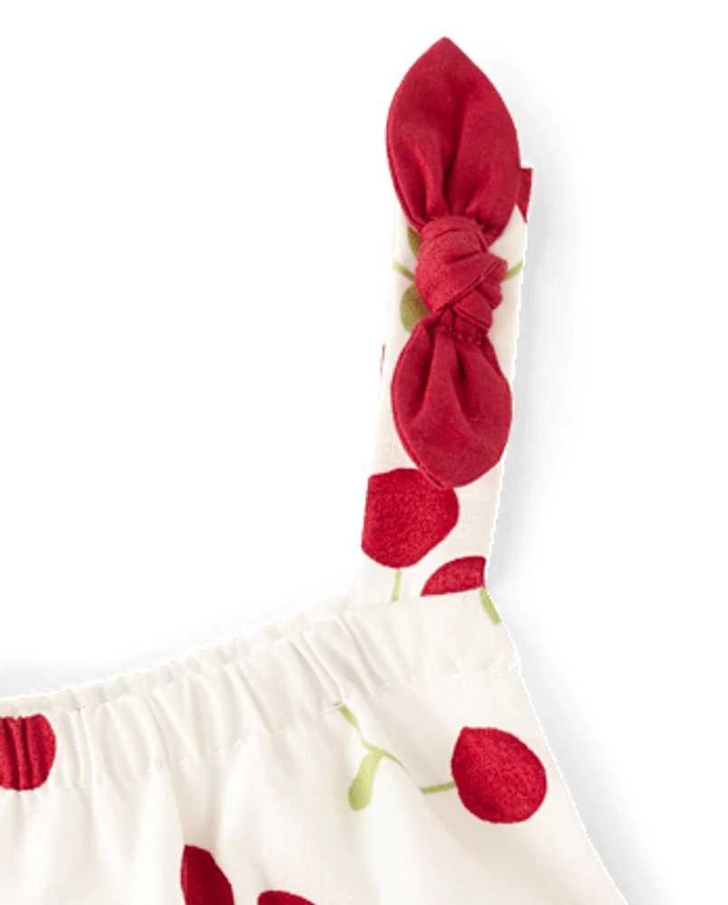 Robe à volants cerises pour fille - Sweet Summer