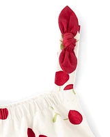 Robe à volants cerises pour fille - Sweet Summer