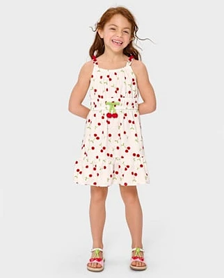 Robe à volants cerises pour fille - Sweet Summer