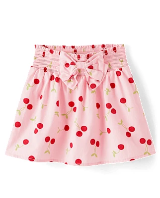 Jupe-short à nœud cerise pour fille - Sweet Summer