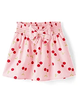 Jupe-short à nœud cerise pour fille - Sweet Summer