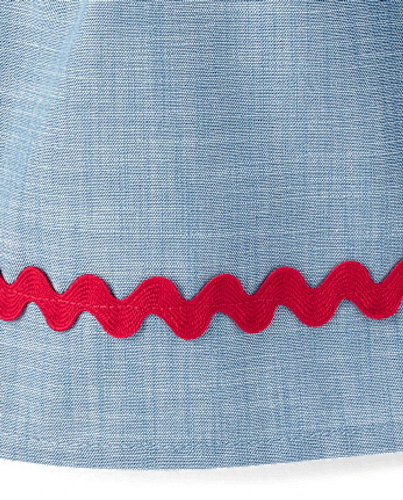 Robe dos nu brodée cerises pour fille - Sweet Summer