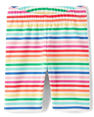 Girls Print Bike Shorts