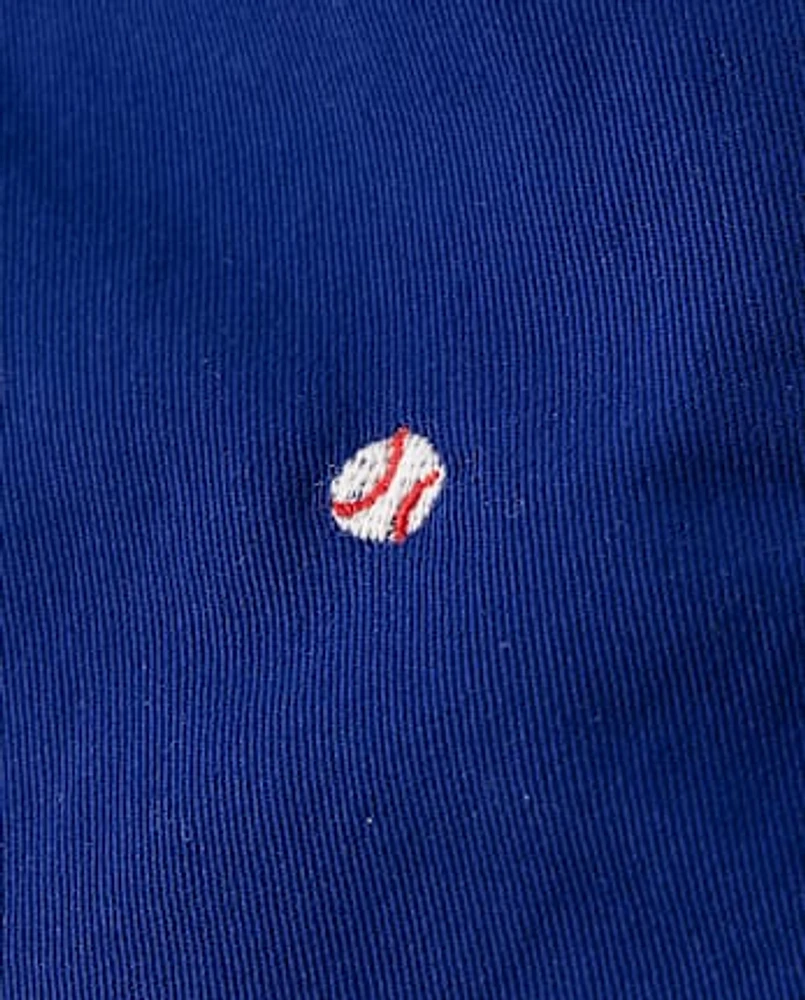 Boys Embroidered Baseball Pull On Shorts - Sweet Summer