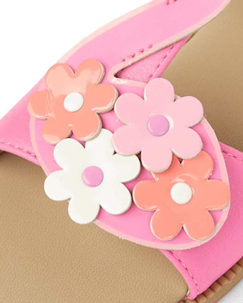 Girls Flamingo Sandals - Seaside Palms