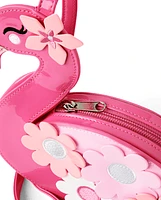 Girls Floral Flamingo Bag - Seaside Palms
