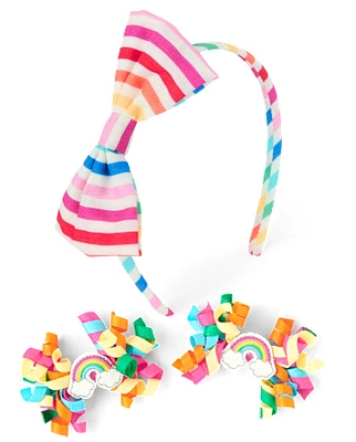 Girls 3-Piece Hair Set - Little Essentials