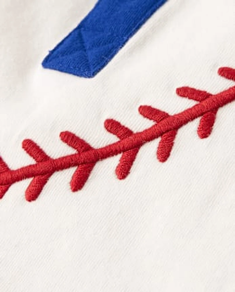 Boys Baseball Henley Top - Sweet Summer
