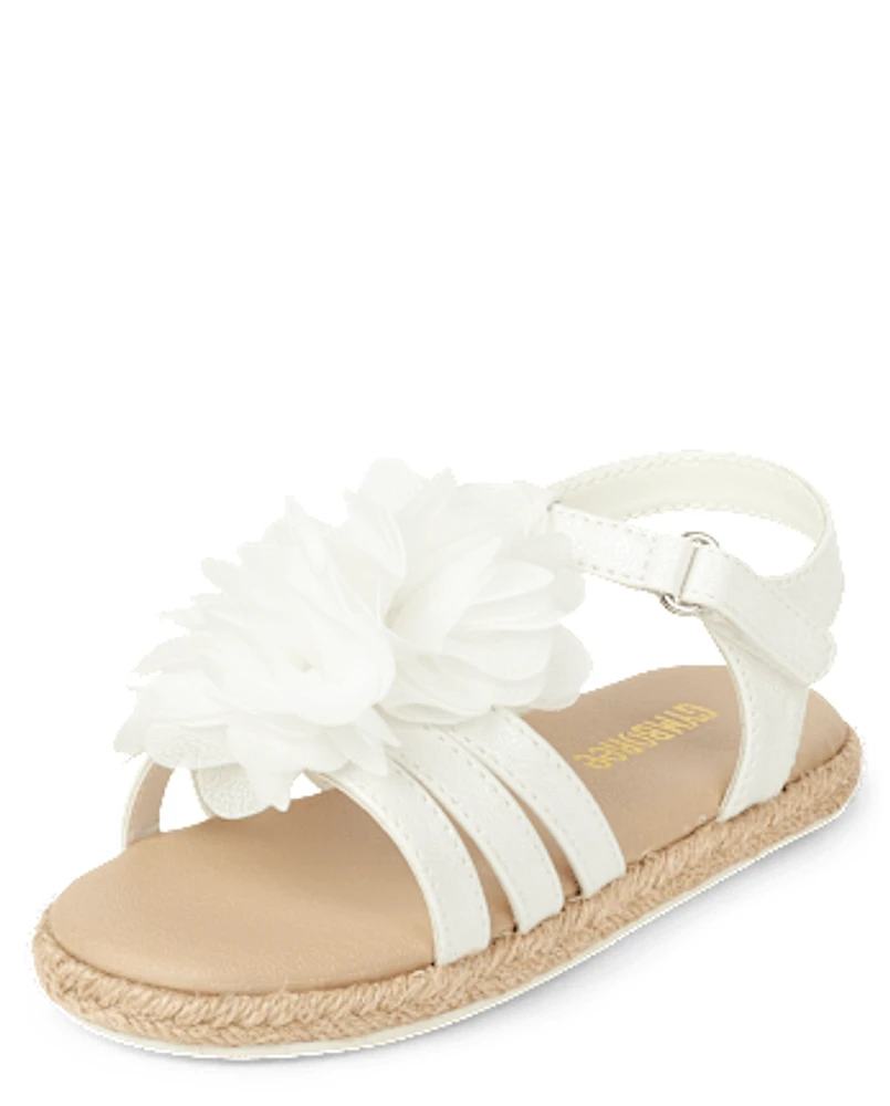 Girls Flower Sandals - Little Essentials