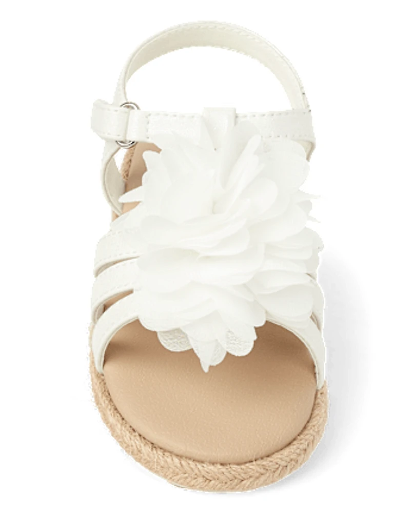 Girls Flower Sandals - Little Essentials