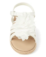 Girls Flower Sandals - Little Essentials