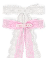 Girls Lace Bow Hair Clip 2-Pack