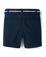 Boys Quick Dry Chino Shorts 2-Pack - Uniform