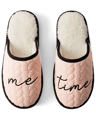 Womens Me Time Slippers