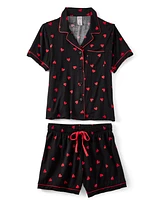 Womens Heart Modal Pajamas