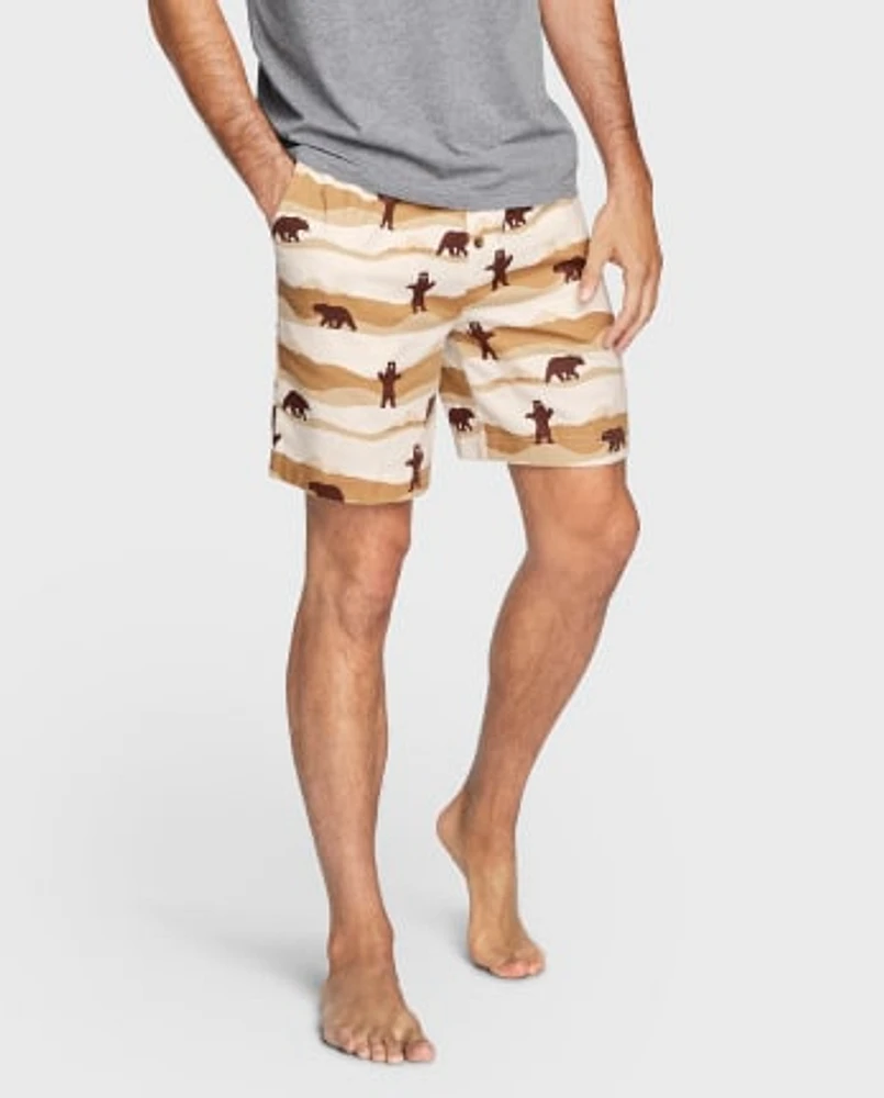 Mens Matching Family Bear Flannel Pajama Shorts