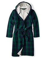 Mens Plaid Flannel Robe