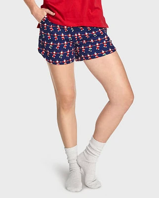 Womens Flannel Pajama Shorts