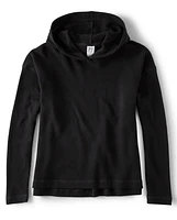 Womens Oversized Thermal Hooded Top