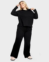 Womens Thermal Flare Pants