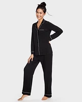 Womens Modal Pajama Top And Pants Set