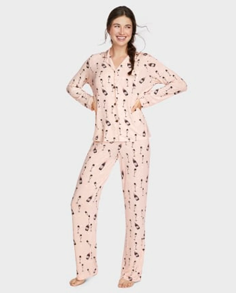 Womens Champagne Modal Pajamas