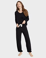 Womens Tie-Front Modal Pajama Pants