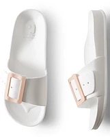 Womens Buckle Slides