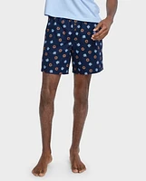 Mens Doughnut Poplin Pajama Shorts