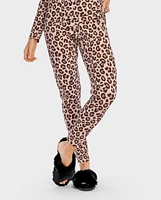 Womens Leopard Thermal Pajama Pants