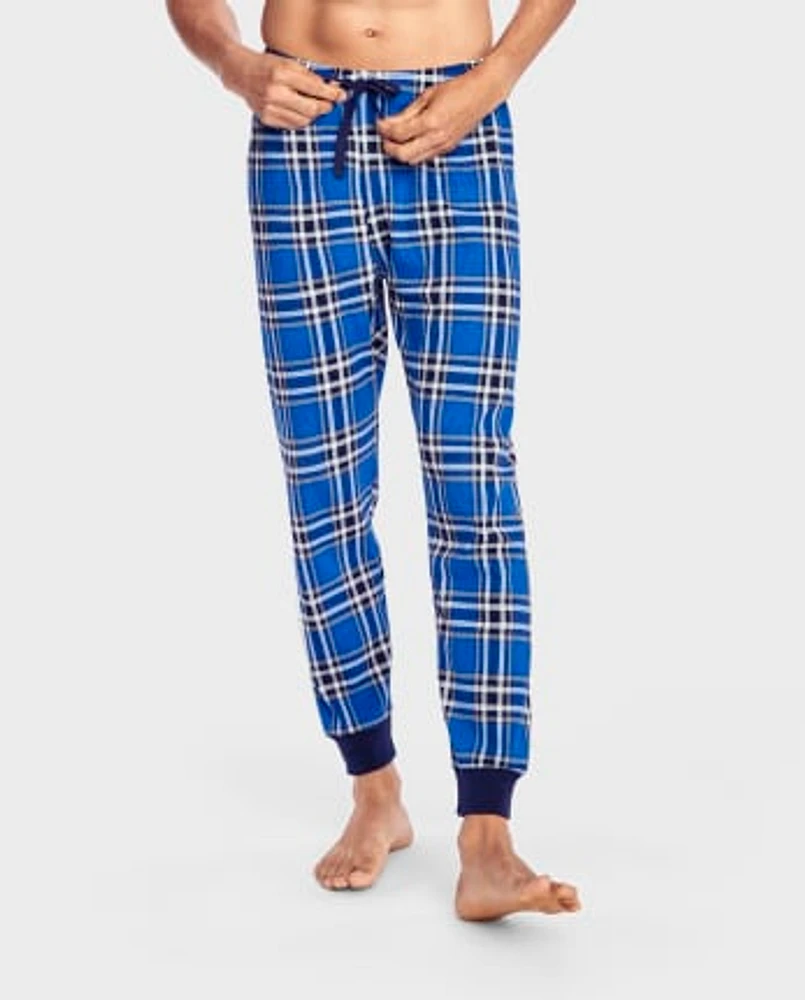 Mens Plaid Thermal Pajama Pants