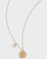 Tween Girls Aries Zodiac Necklace