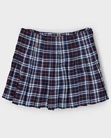 Tween Girls Plaid Pleated Skirt