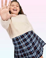 Tween Girls Plaid Pleated Skirt