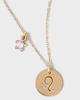 Tween Girls Leo Zodiac Necklace