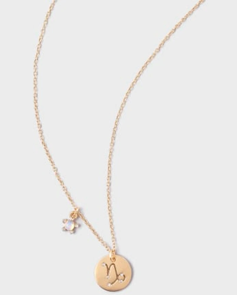 Tween Girls Capricorn Zodiac Necklace