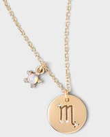 Tween Girls Scorpio Zodiac Necklace