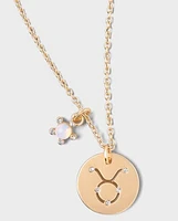 Tween Girls Taurus Zodiac Necklace