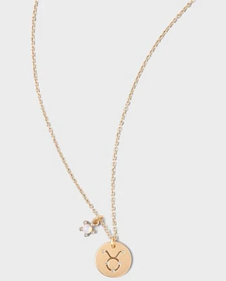 Tween Girls Taurus Zodiac Necklace