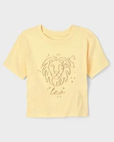 Tween Girls Leo Zodiac Tee