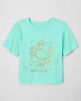 Tween Girls Cancer Zodiac Tee