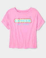 Tween Girls Cancer Zodiac Pajama Tee