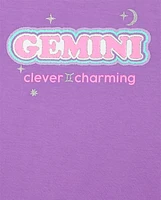 Tween Girls Gemini Zodiac Pajama Tee