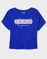 Tween Girls Taurus Zodiac Pajama Tee