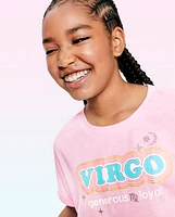 Tween Girls Virgo Zodiac Pajama Tee